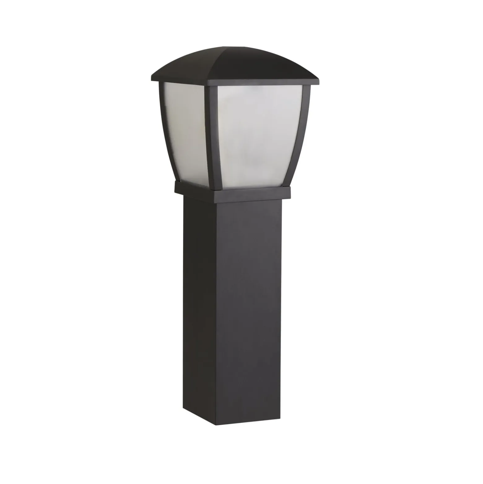 Pollerleuchte Seattle, IP44, schwarz, Höhe 73 cm, Metall