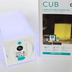 Portable Tischleuchte Cub, App-steuerbar, RGBW
