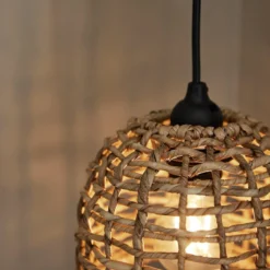 PR Home Außenhängeleuchte Cebu, Ø 17 cm, Lampakanay, Stecker