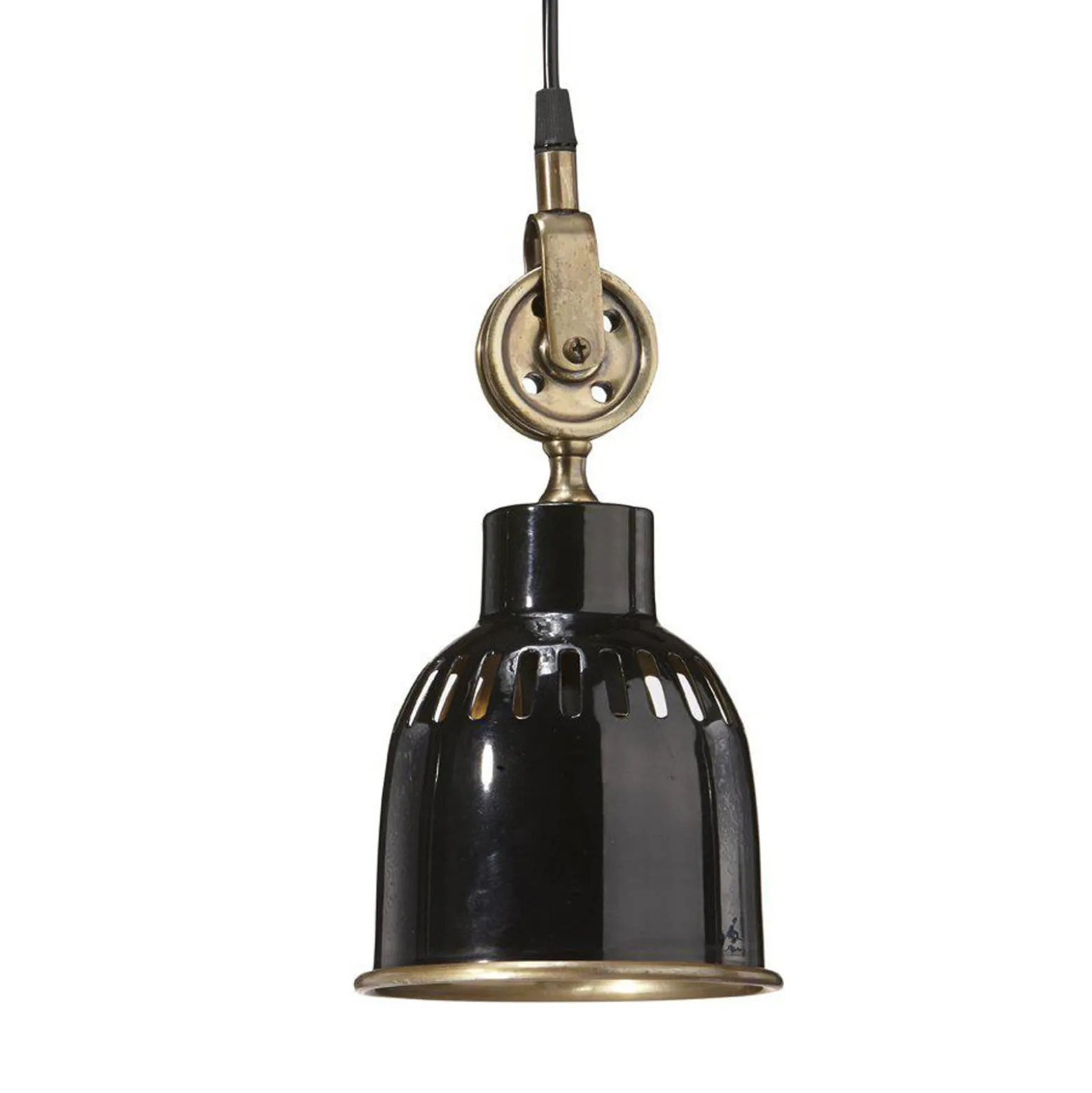 PR Home Cleveland Hängelampe 14 cm schwarz/messing