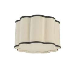 PR Home Deckenlampe Judy, Baumwolltextil, naturbeige Ø 35 cm