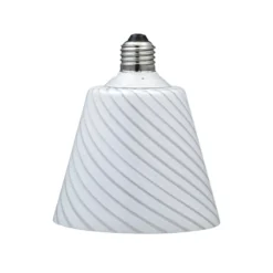PR Home Hängeleuchte Tilda, weiß, Ø 12,5 cm, Glas, Stecker