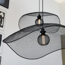 PR Home Hängeleuchte Vivi, Ø 61 cm, schwarz, Metall
