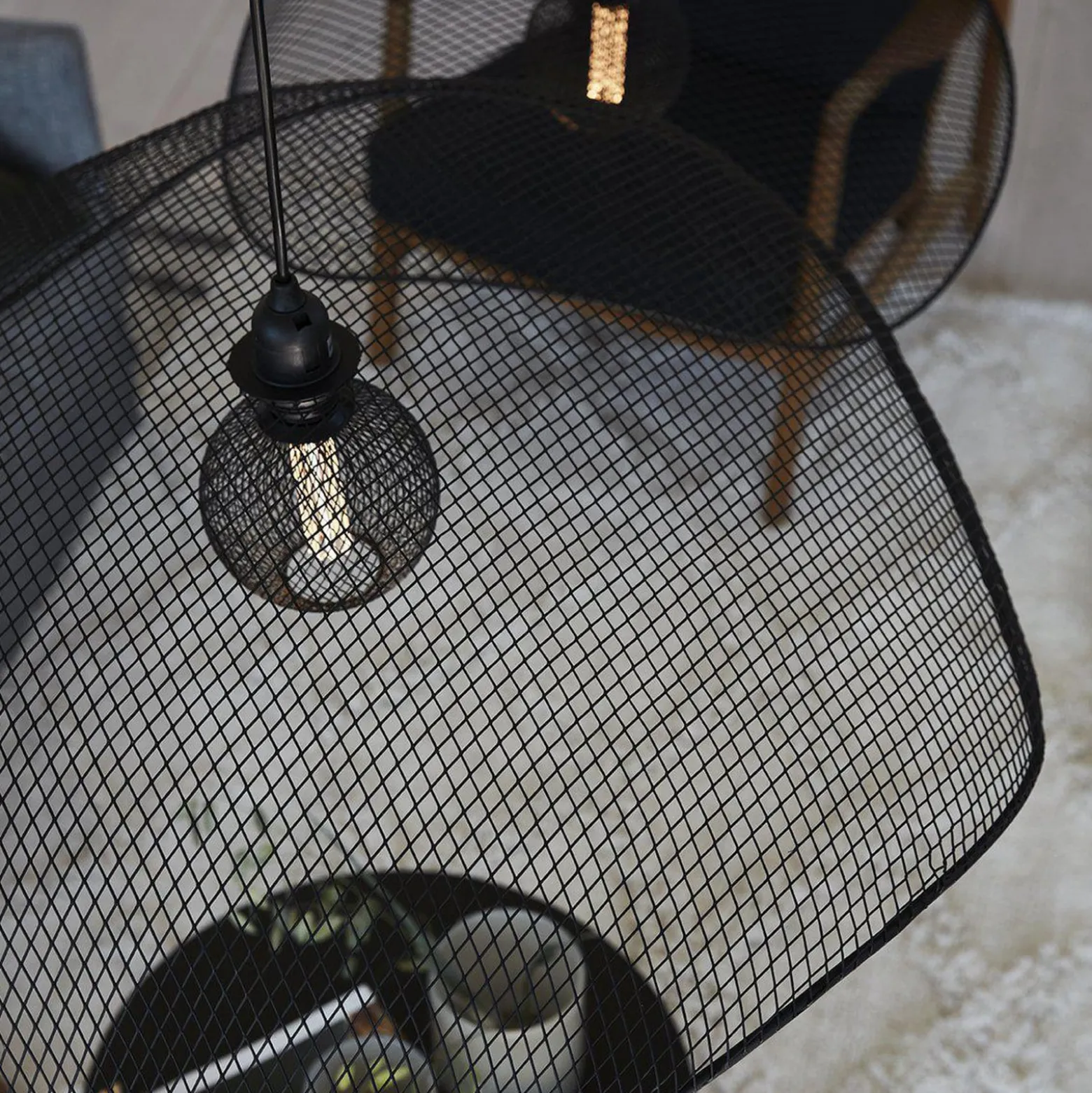 PR Home Hängeleuchte Vivi, Ø 79 cm, schwarz, Metall