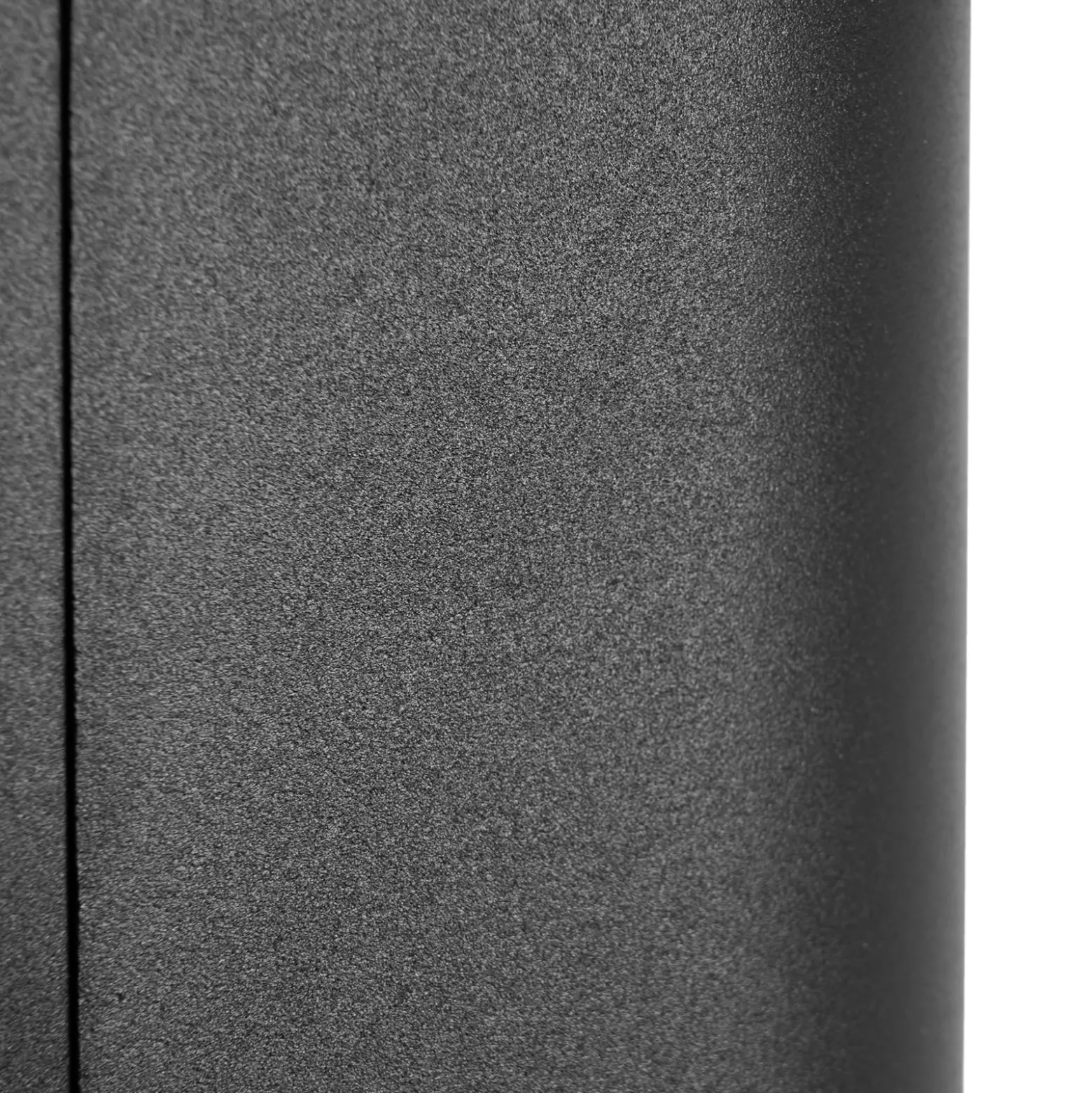 Prios Außenwandleuchte Tetje, schwarz, rund, Sensor