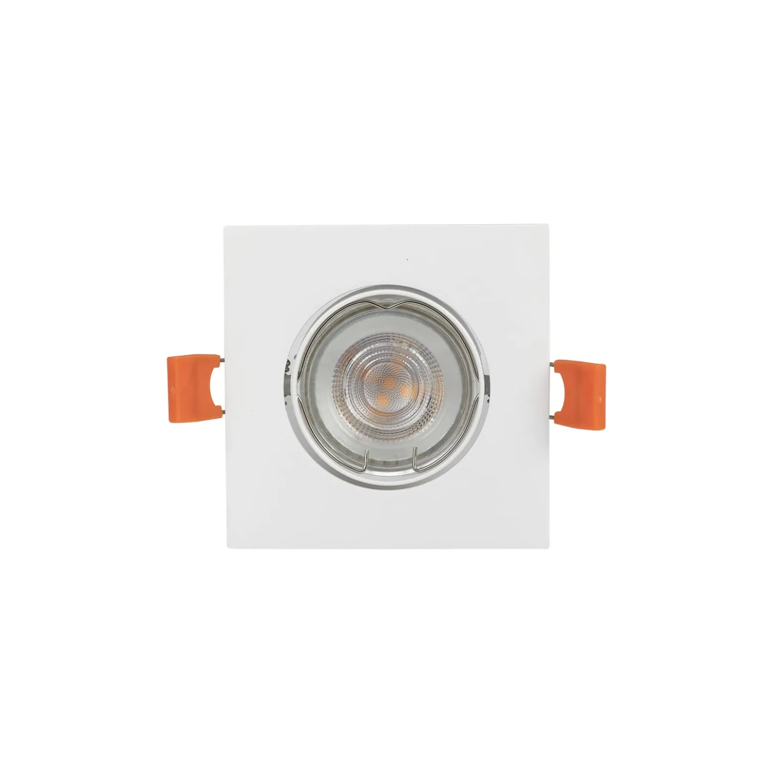 Prios Einbauleuchte Fibur, weiß, 9 cm, GU10, 10er