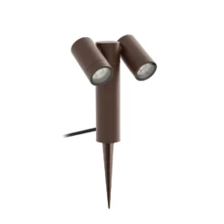 Prios Erdspießstrahler Tulimar, 2-flg., rostfarben, IP65