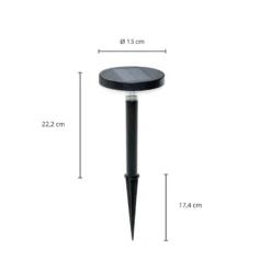 Prios Glenios LED-Solarlampe mit Erdspieß