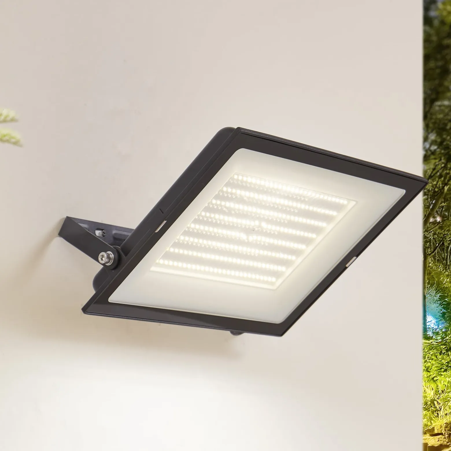 Prios LED-Außenstrahler Maikel, 200W, 16000lm, Metall