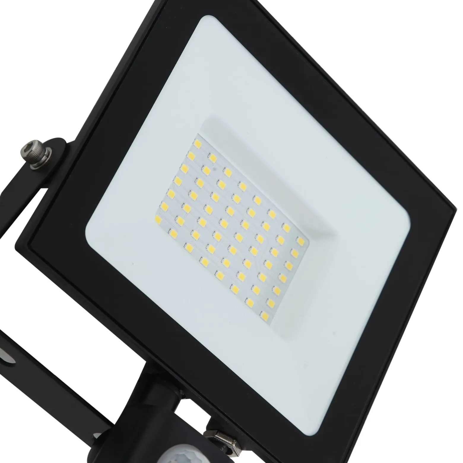 Prios LED-Außenstrahler Maikel, 50W, 4000lm, Metall, Sensor