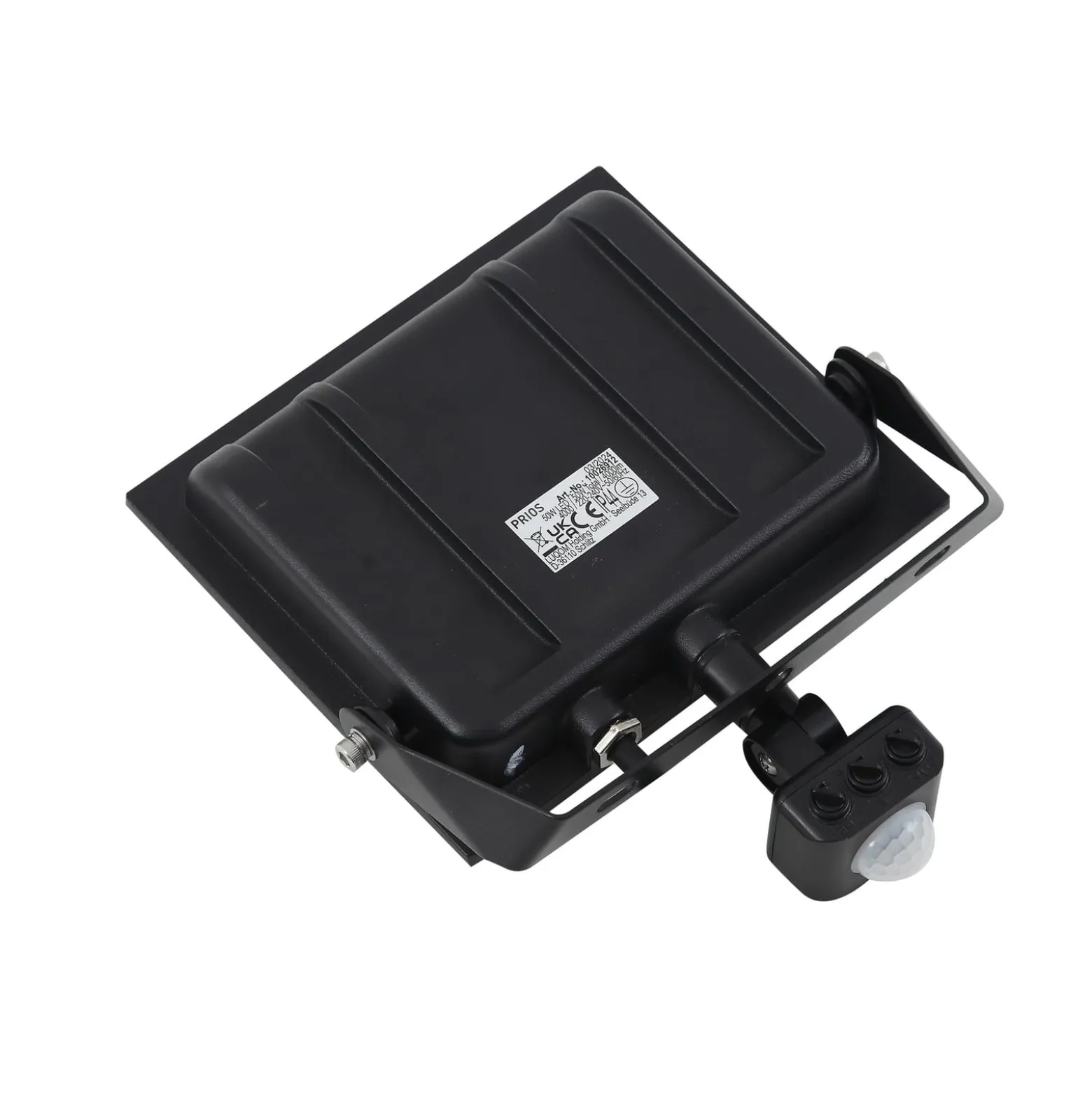 Prios LED-Außenstrahler Maikel, 50W, 4000lm, Metall, Sensor