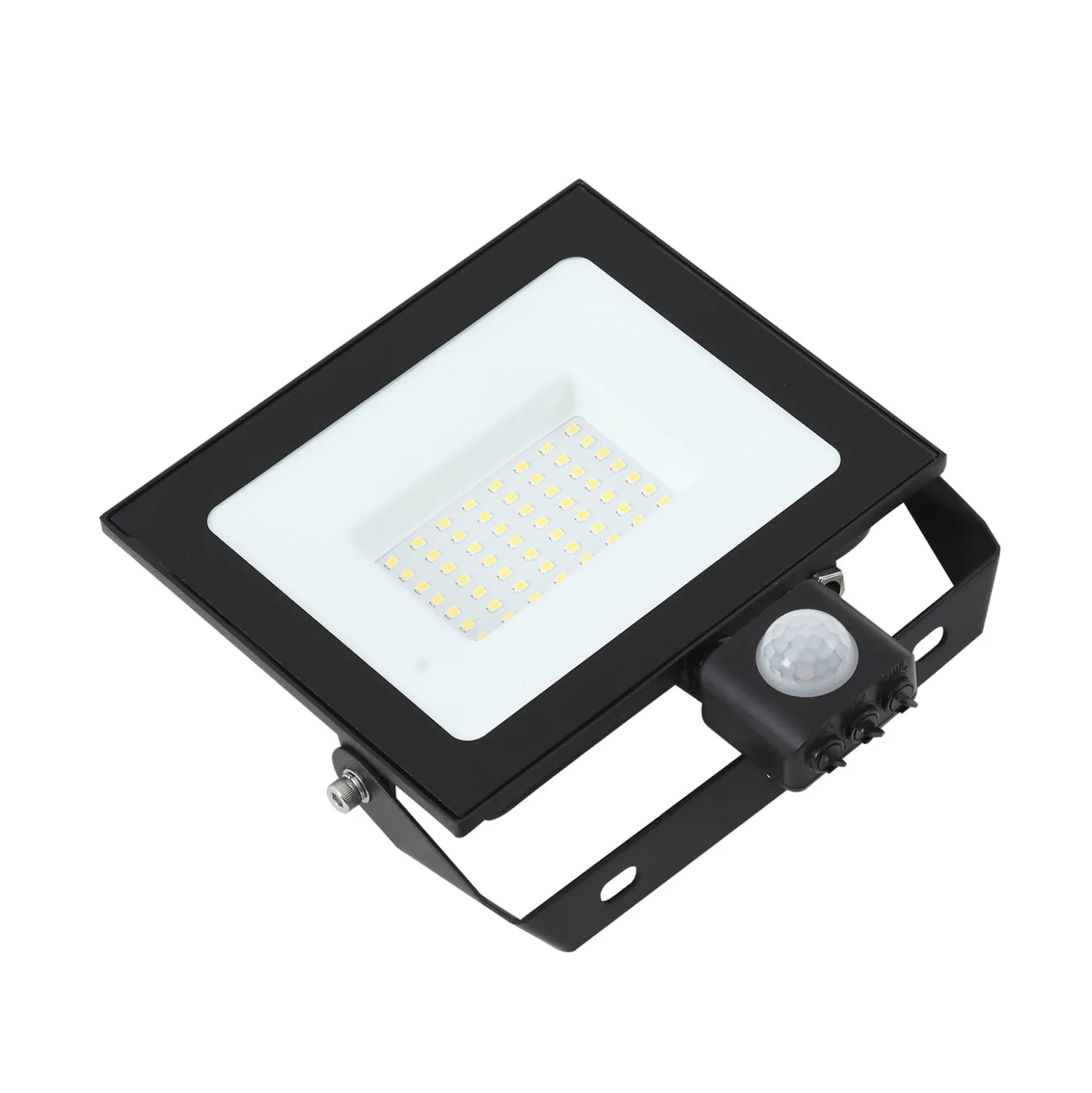 Prios LED-Außenstrahler Maikel, 50W, 4000lm, Metall, Sensor