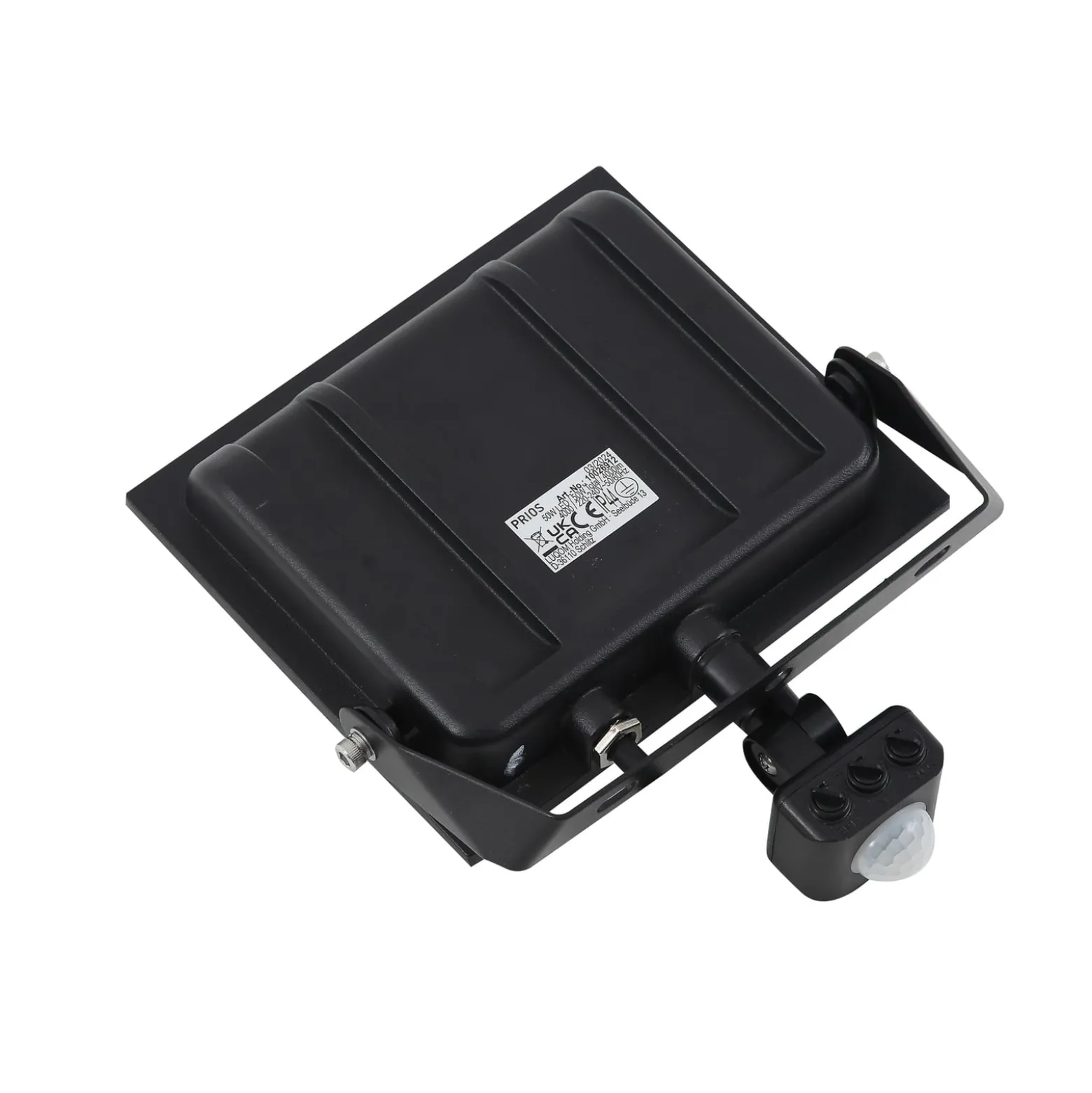 Prios LED-Außenstrahler Maikel, 50W, 4000lm, Metall, Sensor