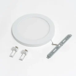 Prios LED-Deckenlampe Aureka, Bewegungsmelder, Ø 23 cm, weiß