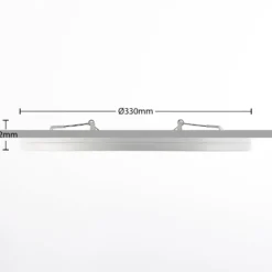 Prios LED-Deckenlampe Aureka, Bewegungsmelder, Ø 33 cm, weiß