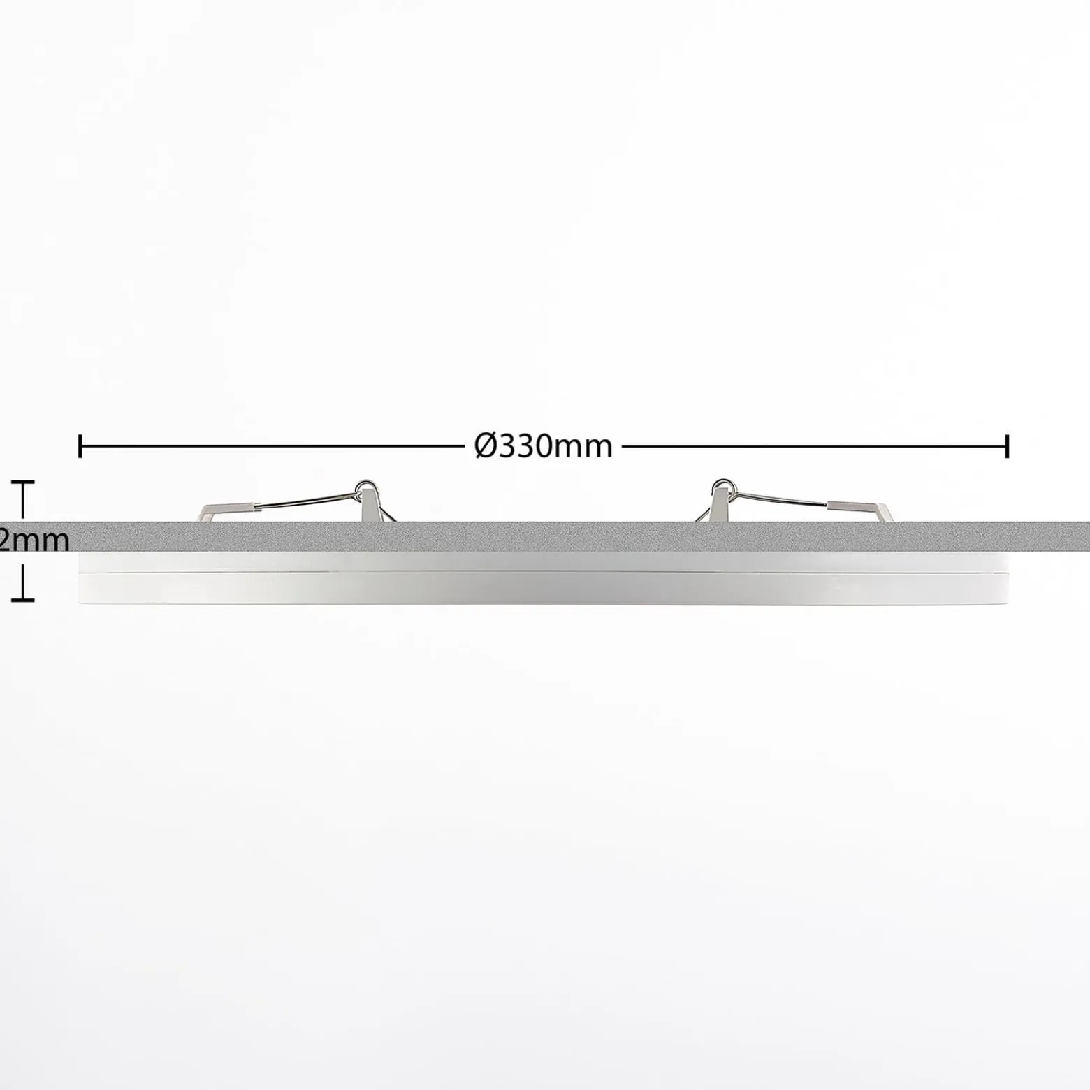 Prios LED-Deckenlampe Aureka, Bewegungsmelder, Ø 33 cm, weiß