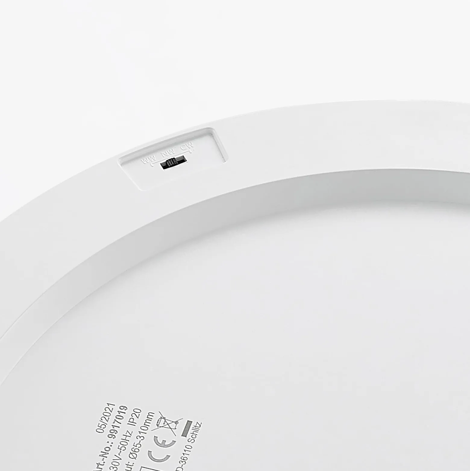 Prios LED-Deckenlampe Aureka, 3er-Set, Sensor, Ø 33 cm, weiß