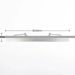 Prios LED-Deckenlampe Aureka, 3er-Set, Sensor, Ø 33 cm, weiß
