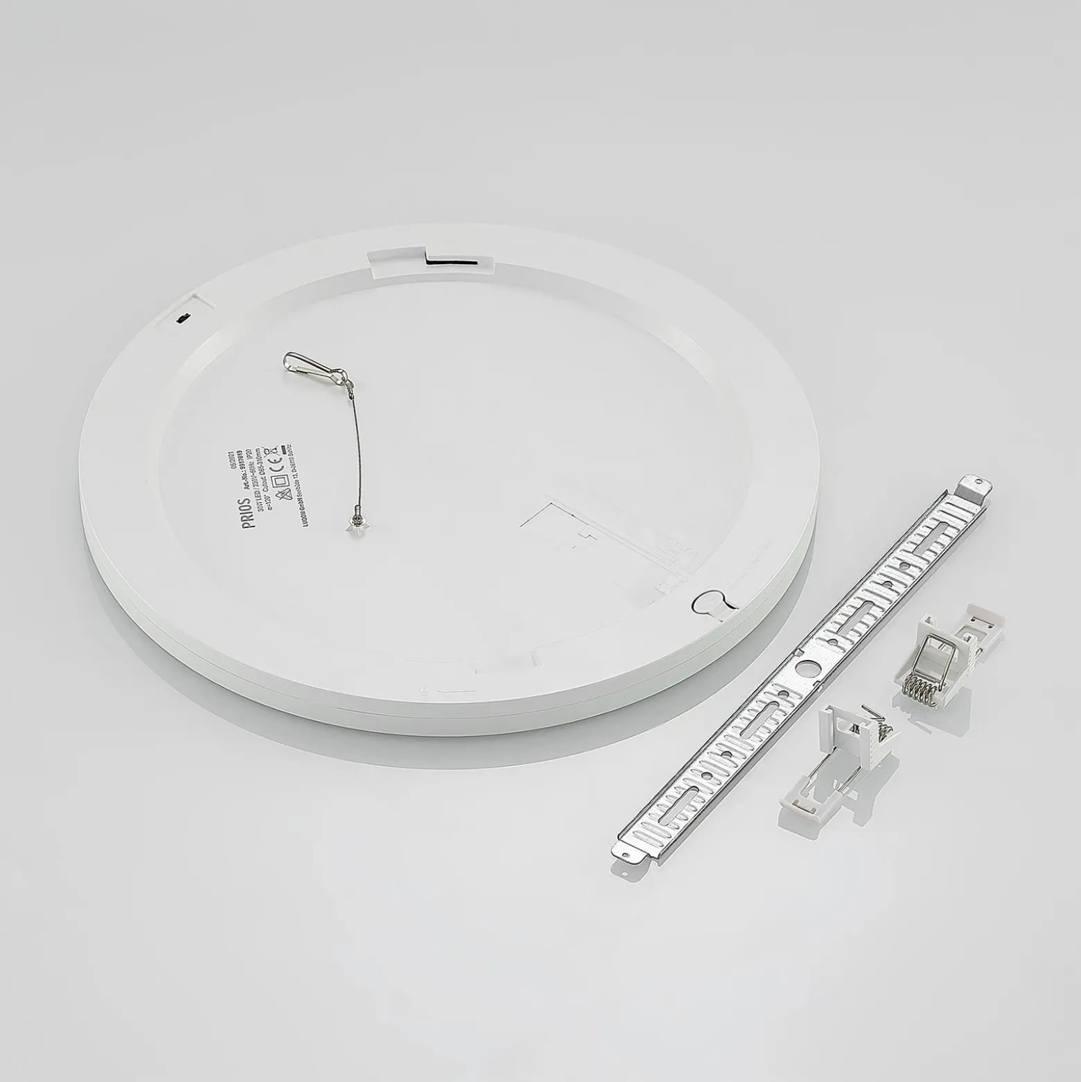 Prios LED-Deckenlampe Aureka, 3er-Set, Sensor, Ø 33 cm, weiß