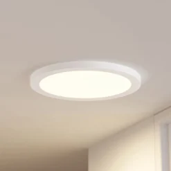 Prios LED-Deckenlampe Aureka, 3er-Set, Sensor, Ø 33 cm, weiß