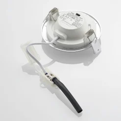 Prios LED-Einbaulampe Cadance, silber, 12 cm, 3er-Set, CCT