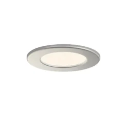 Prios LED-Einbaulampe Cadance, silber, 12 cm, 3er-Set, CCT