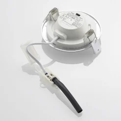 Prios LED-Einbaulampe Cadance, silber, 12 cm, 3er-Set, CCT