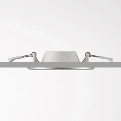 Prios LED-Einbaulampe Cadance, silber, 12 cm, 3er-Set, CCT