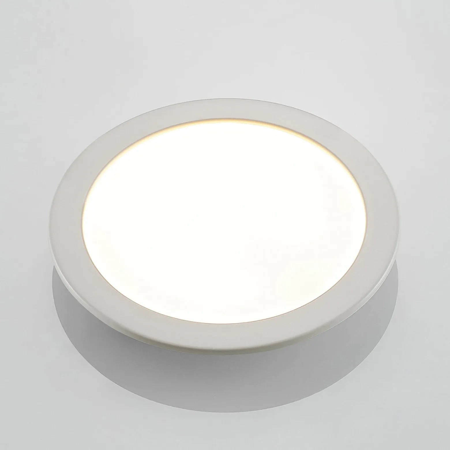 Prios LED-Einbaulampe Cadance, weiß, 24 cm, 3er-Set, CCT