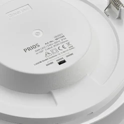 Prios LED-Einbaulampe Cadance, weiß, 24 cm, 3er-Set, CCT