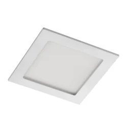 Prios LED-Einbaulampe Helina, silber, 16,5 cm, dimmbar
