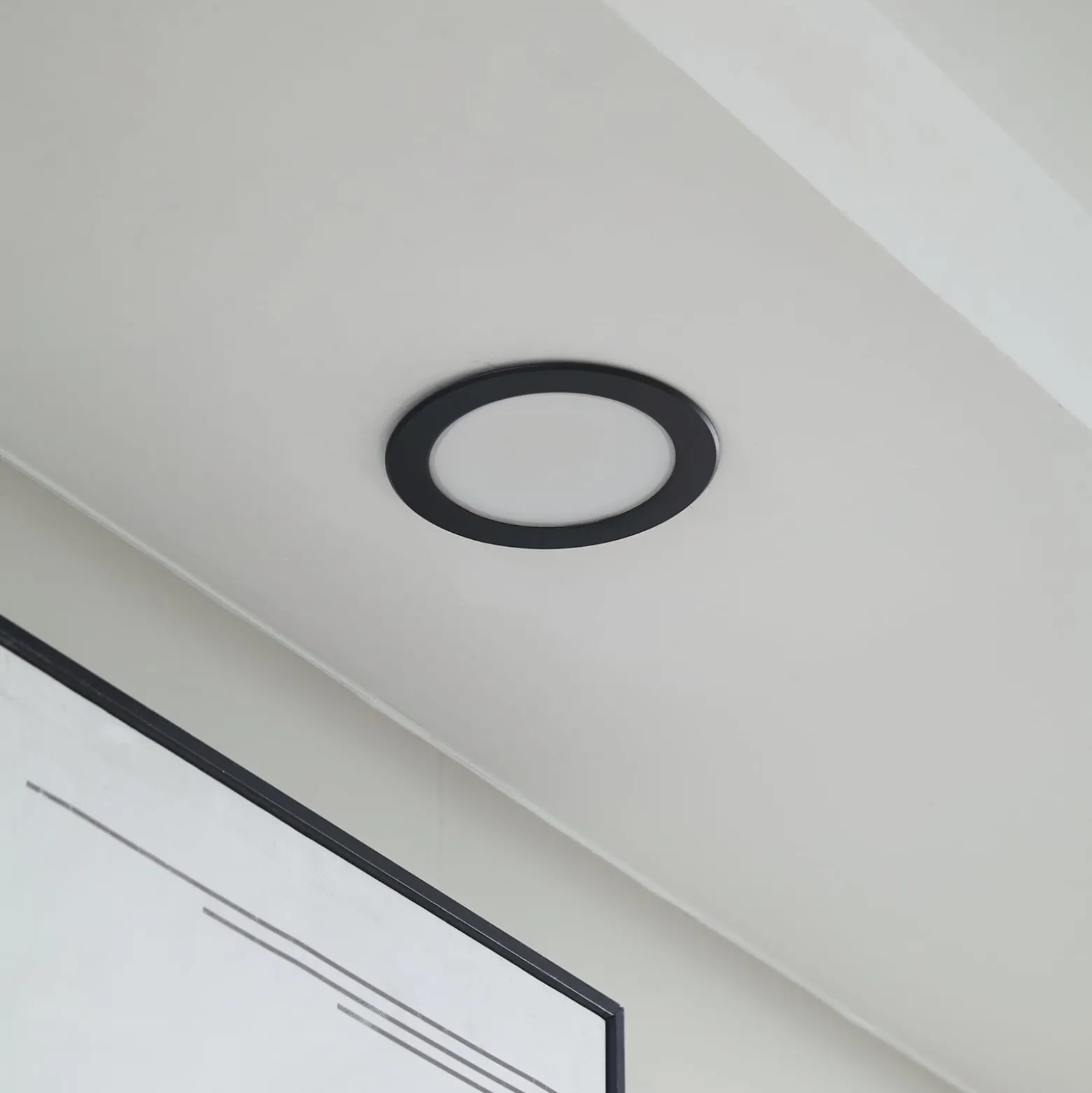 Prios LED-Einbaustrahler Rida, schwarz, 14,5 cm, 12 W, CCT