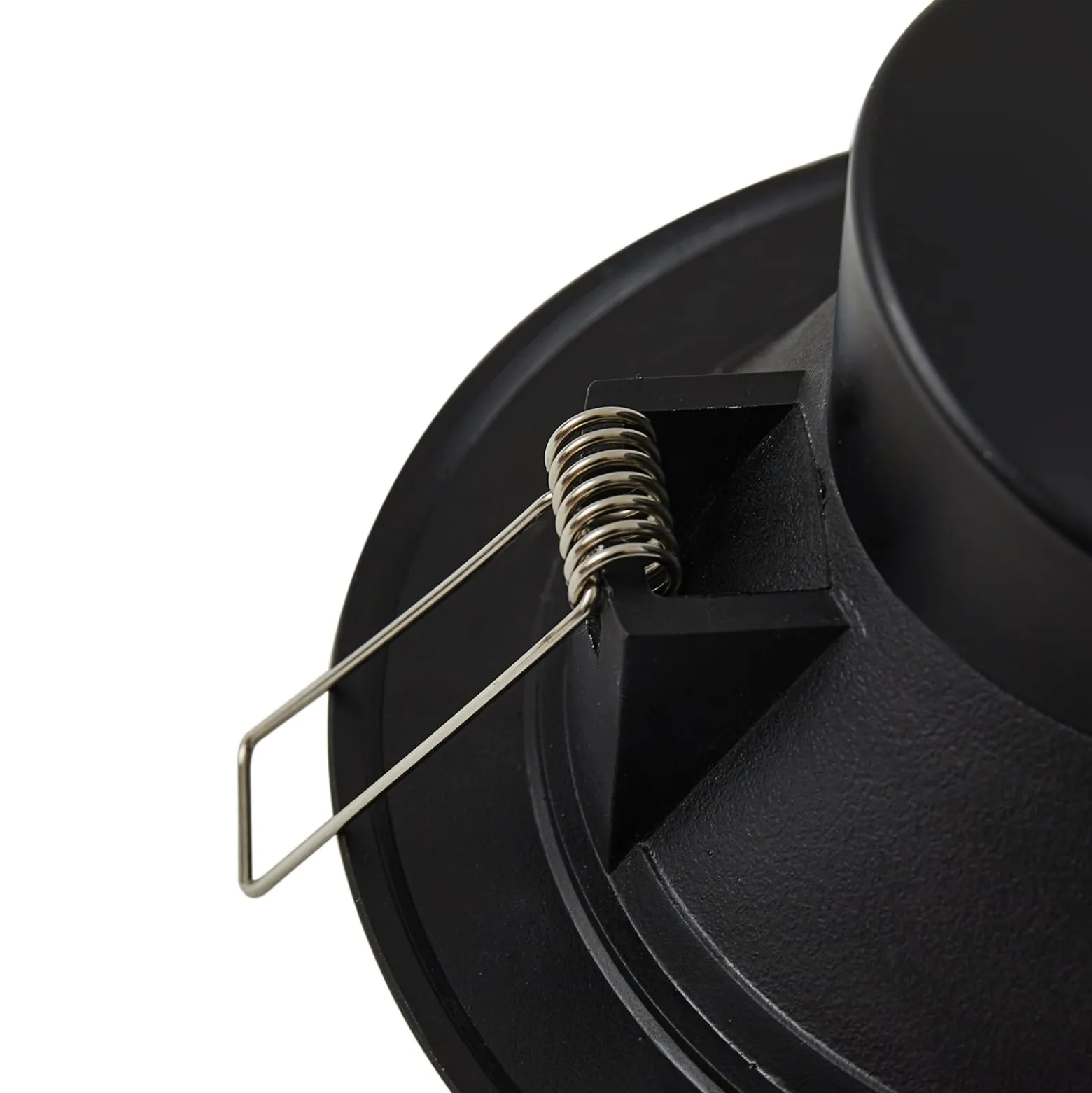 Prios LED-Einbaustrahler Rida, schwarz, 14,5 cm, 12 W, CCT