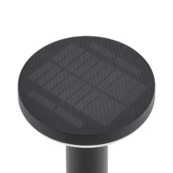 Prios LED-Solarsockelleuchte Kalen, schwarz, 50 cm, Sensor