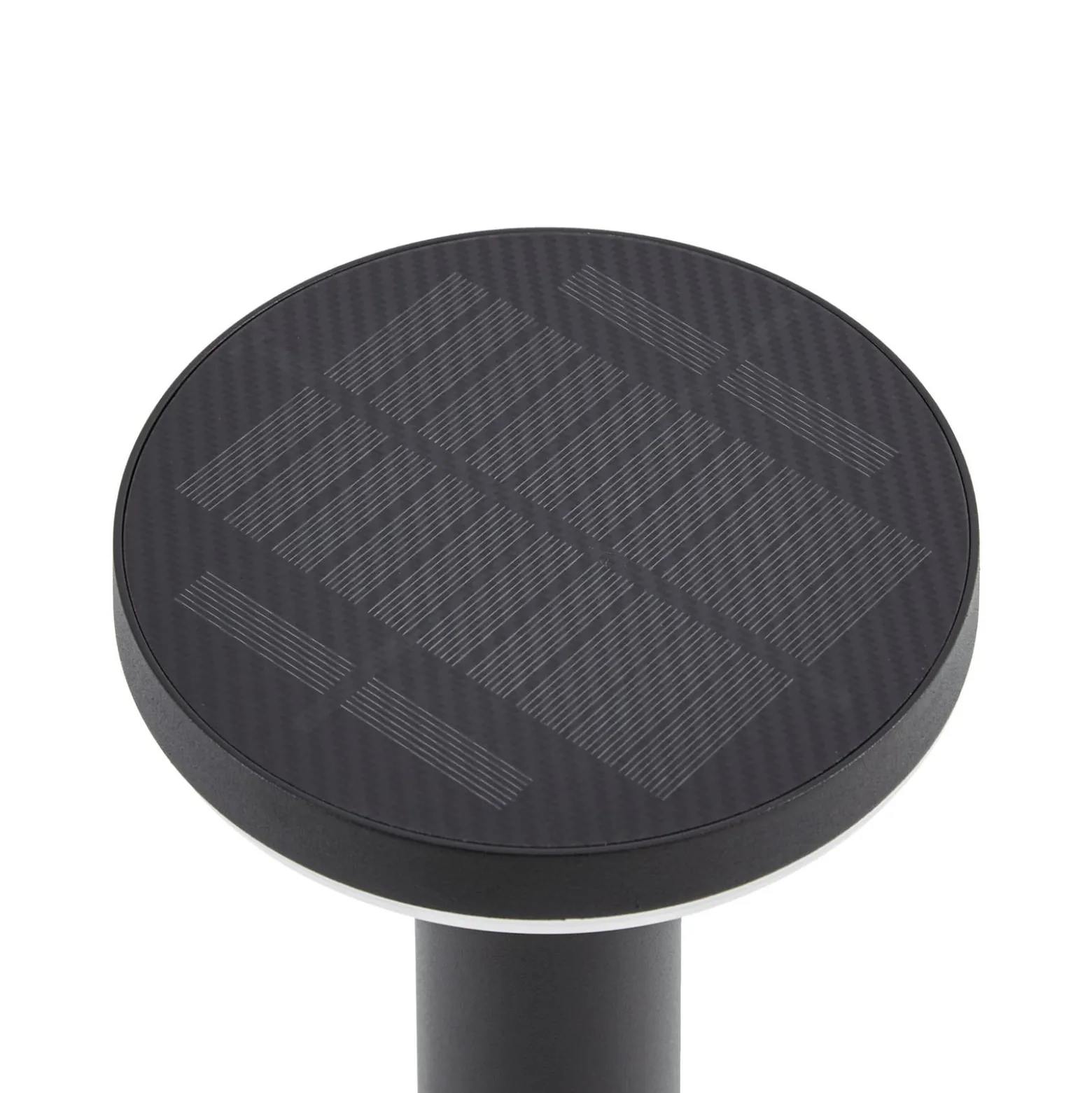 Prios LED-Solarsockelleuchte Kalen, schwarz, 50 cm, Sensor