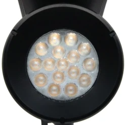 Prios LED-Solarstrahler Birko, Höhe 56 cm, schwarz, Erdspieß