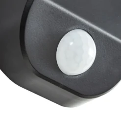 Prios LED-Solar-Wandlampe Tarlson, eckig, anthrazit, Sensor