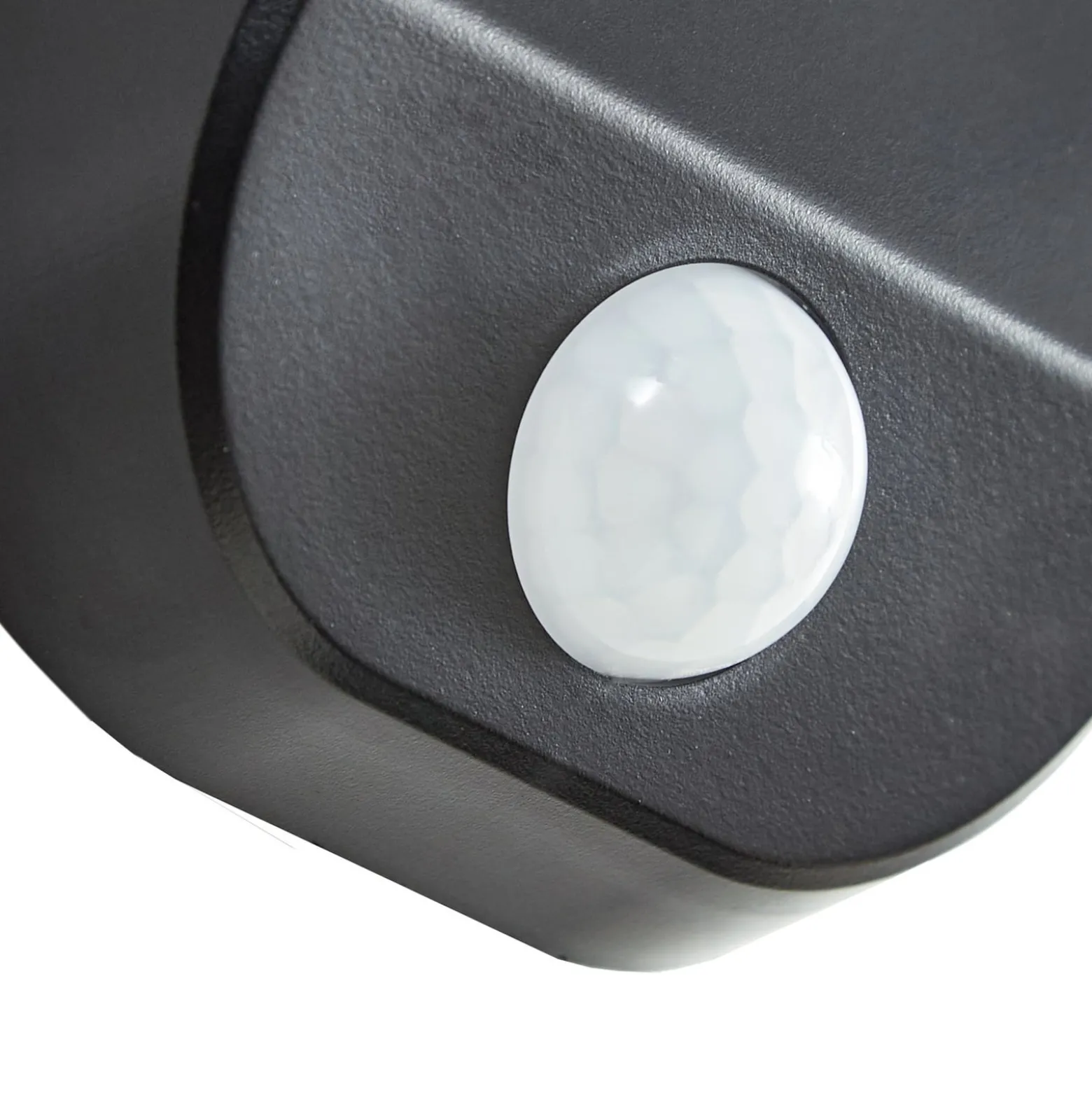 Prios LED-Solar-Wandlampe Tarlson, eckig, anthrazit, Sensor