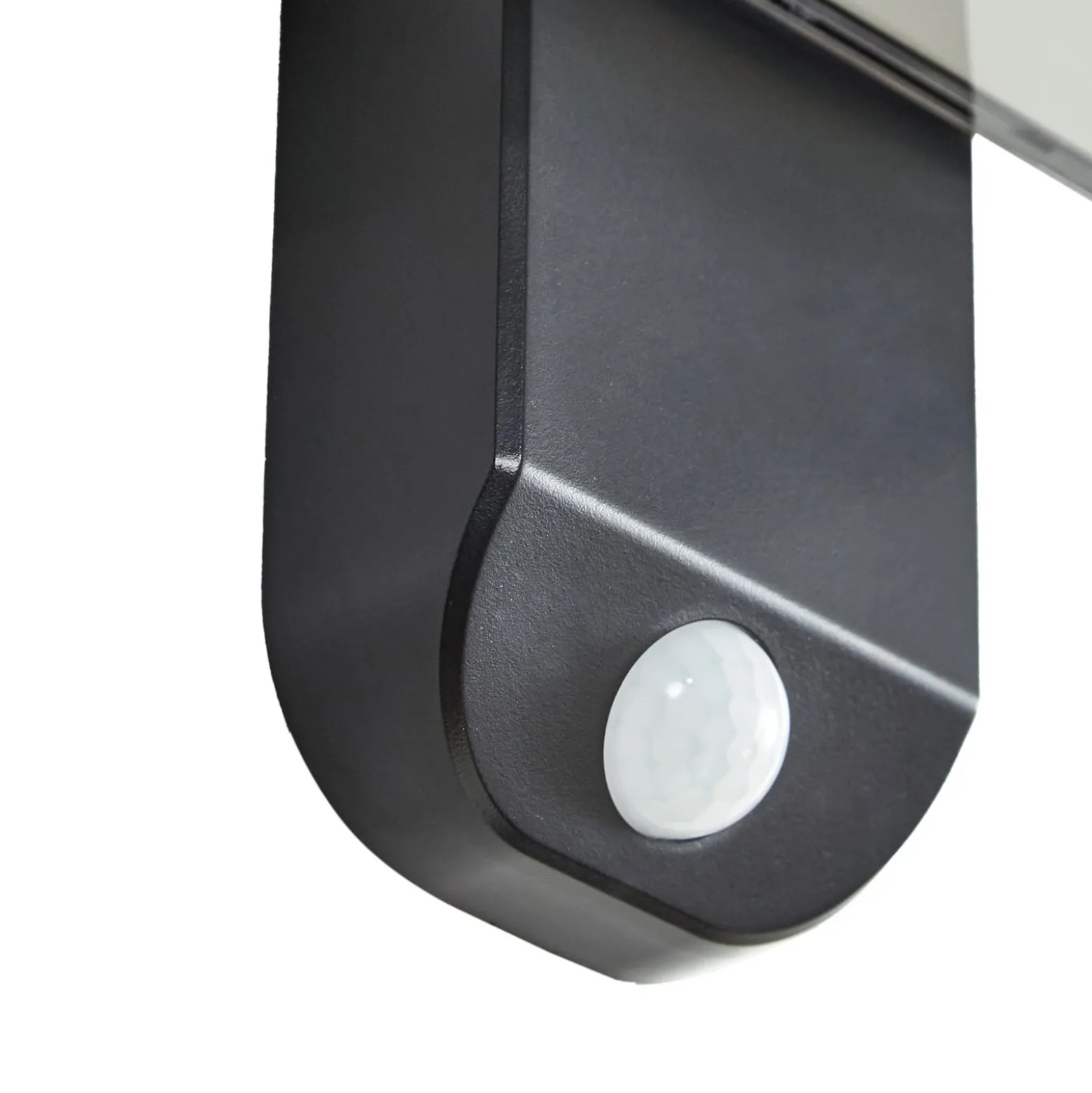 Prios LED-Solar-Wandlampe Tarlson, eckig, anthrazit, Sensor