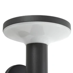 Prios LED-Solarwandleuchte Kalen, 17 cm, schwarz, Sensor