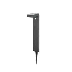 Prios LED-Solar-Wegeleuchte Aurino, schwarz, 75 cm, Sensor