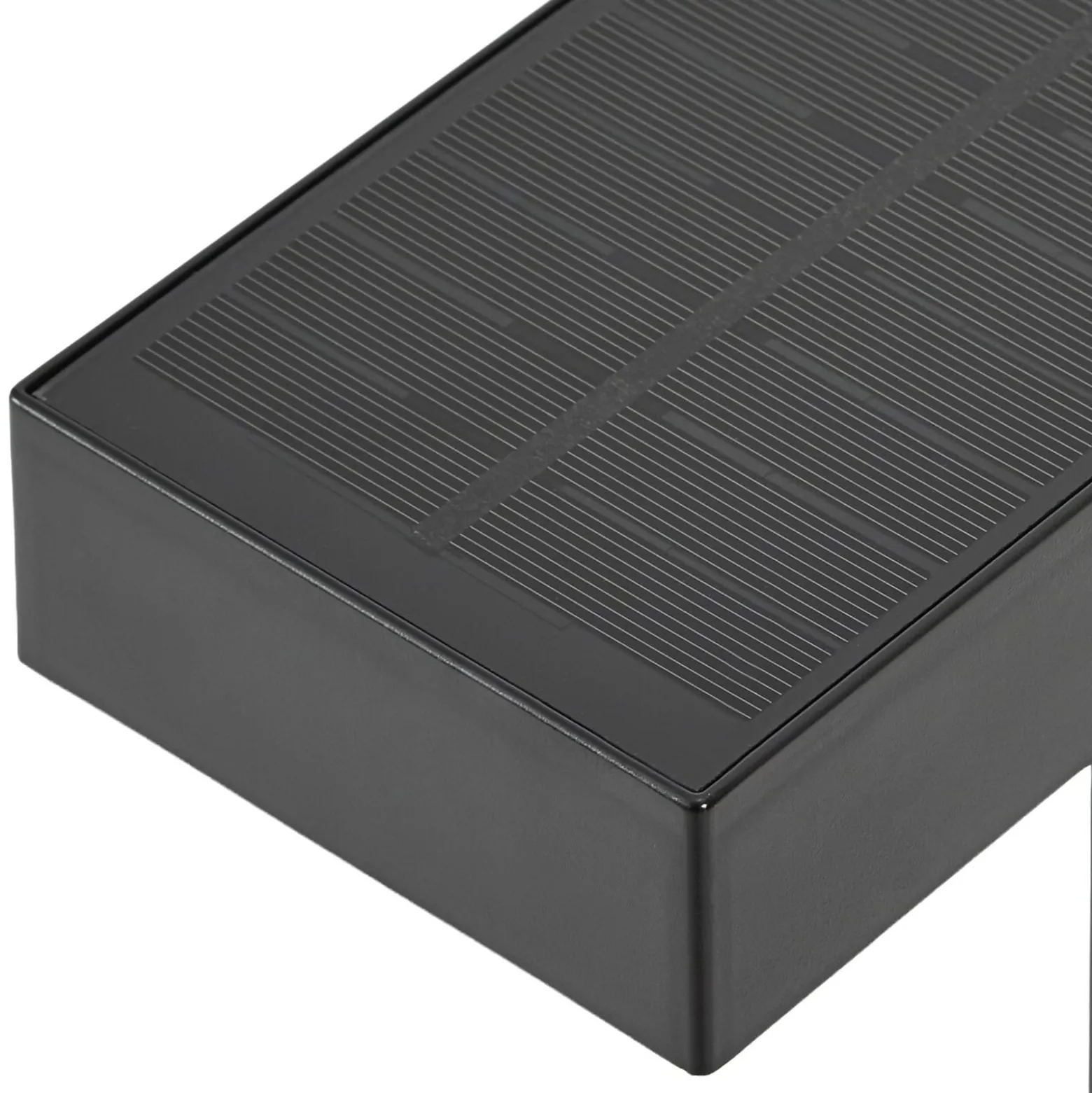Prios LED-Solar-Wegeleuchte Aurino, schwarz, 75 cm, Sensor
