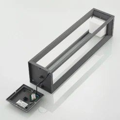 Prios LED-Wegeleuchte Gamion, 60 cm, anthrazit, Metall, IP54