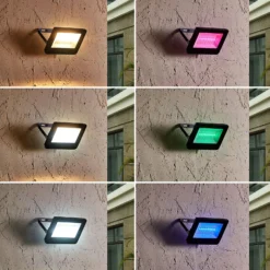 Prios Liezel LED-Außenstrahler 15W RGBW Tuya IP65