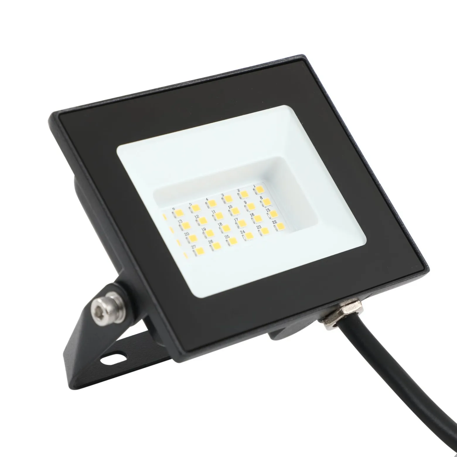 Prios Maikel LED-Außenstrahler, 20W, 1620lm, Metall