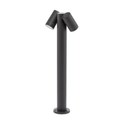 Prios Wegeleuchte Tulimar, 2-flg., 60cm, Metall, IP65