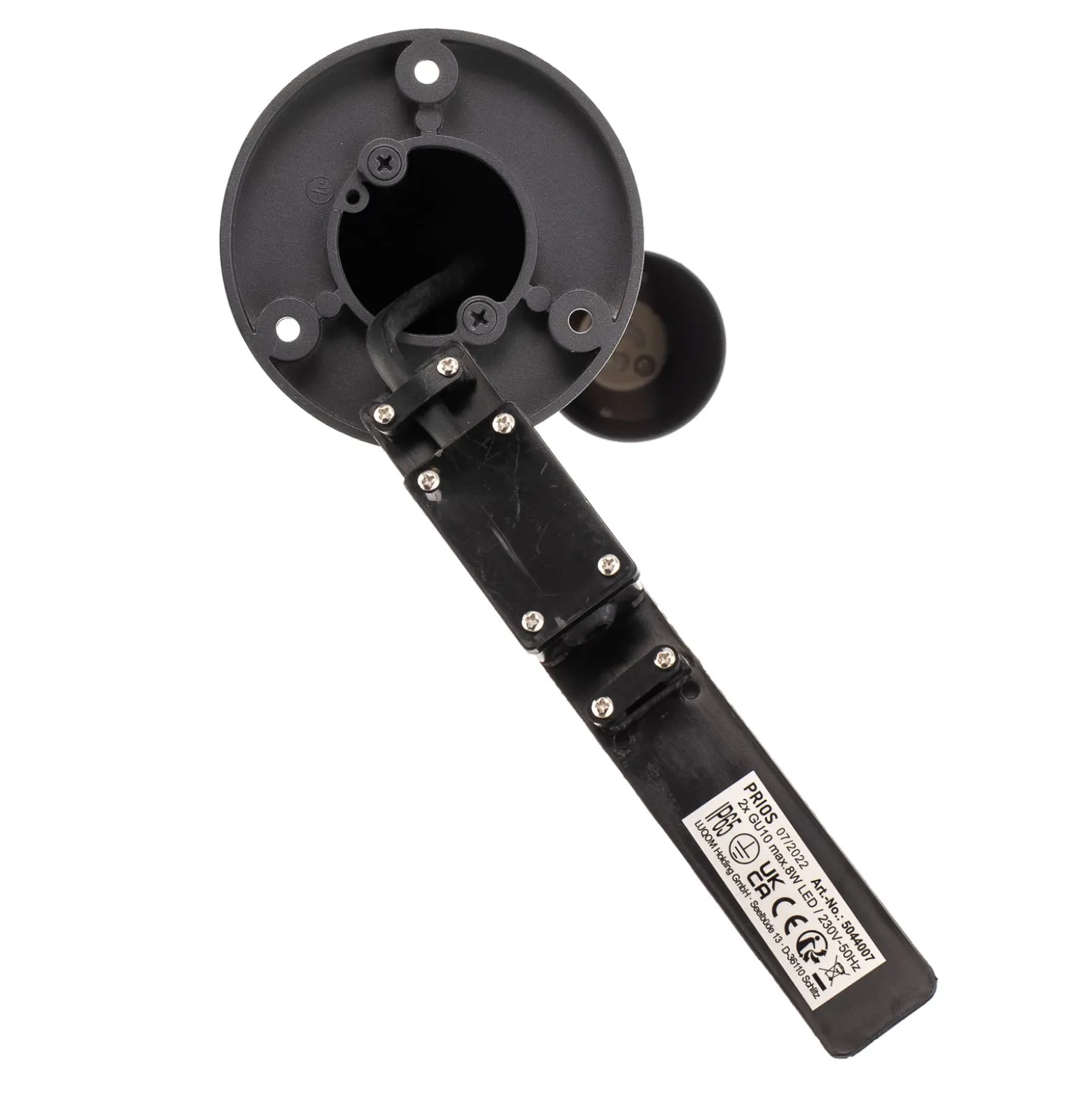 Prios Wegeleuchte Tulimar, 1-flg., 60cm, Metall, IP65