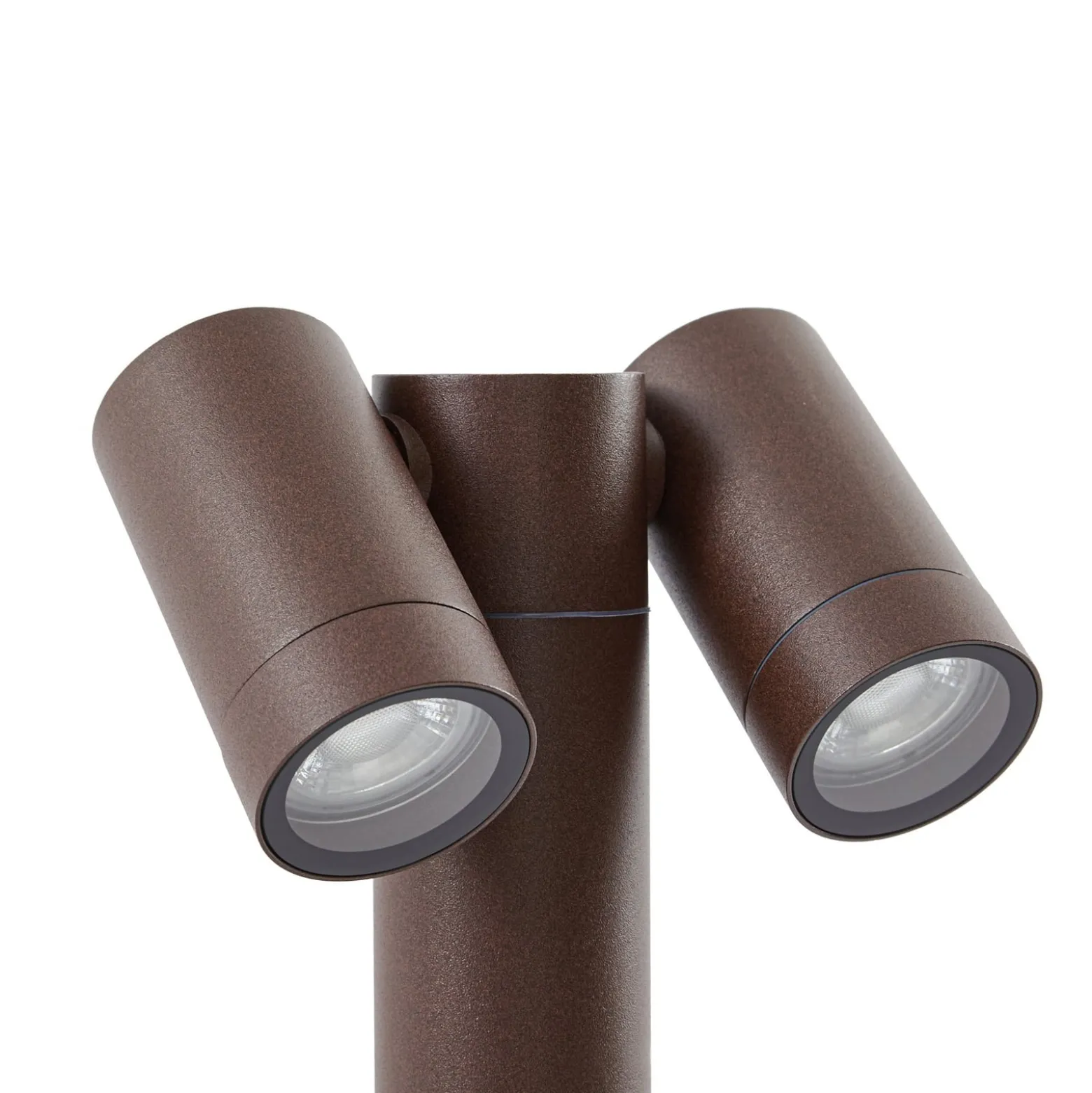 Prios Wegeleuchte Tulimar, 2-flg., 60 cm, rost, IP65