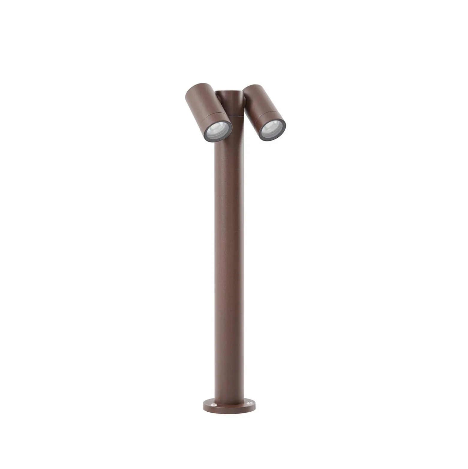 Prios Wegeleuchte Tulimar, 2-flg., 60 cm, rost, IP65