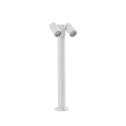 Prios Wegeleuchte Tulimar, 2-flg., 60 cm, weiß, IP65